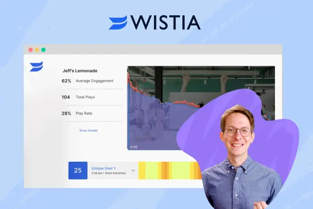 Product visual of video review platform Wistia (wistia.com)
