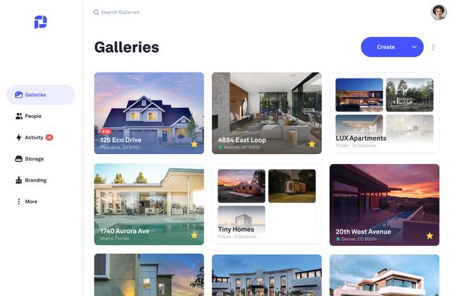 Picflow software dashboard