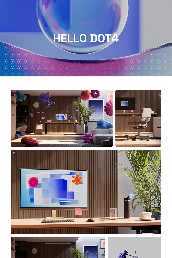 Showcase Visual of Hello Dot4