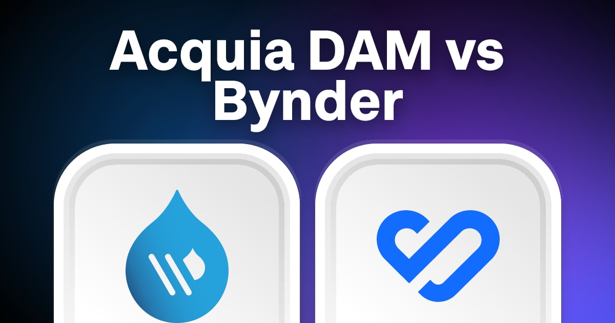Acquia DAM vs Bynder: Vergleich der Preise & Funktionen in 2026